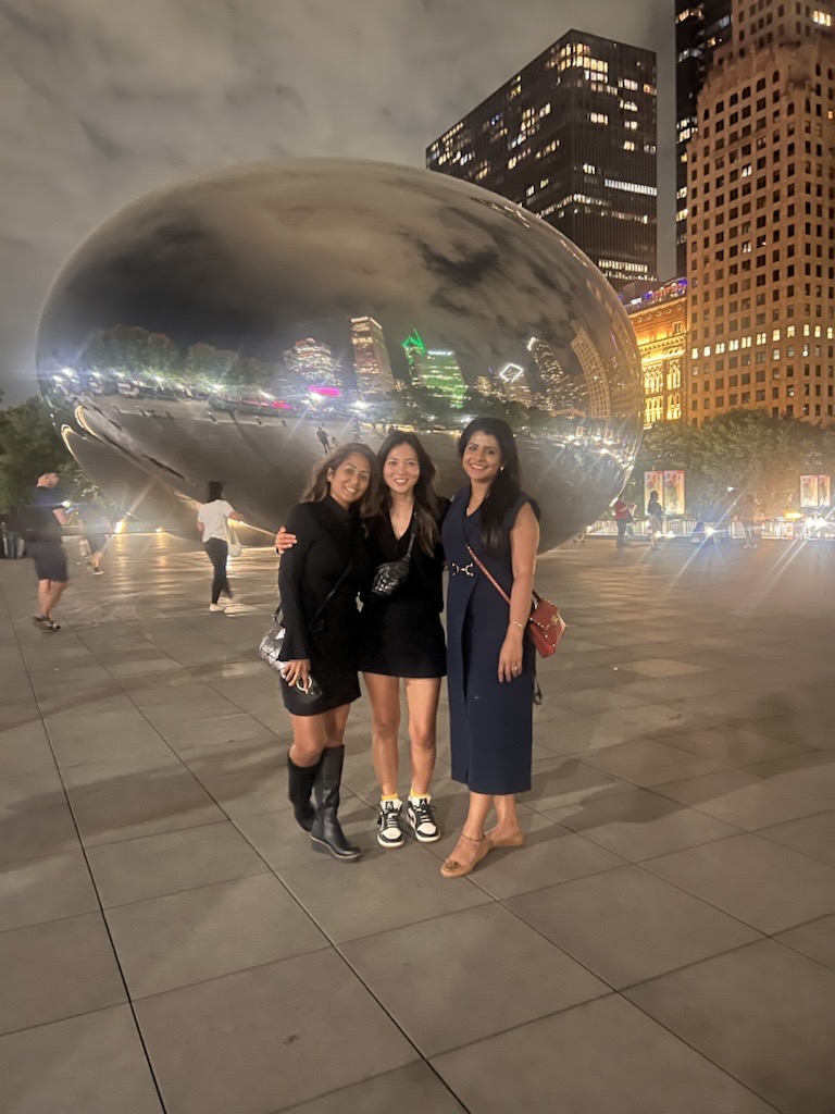 An evening at Cloud Gate in Millennium Park