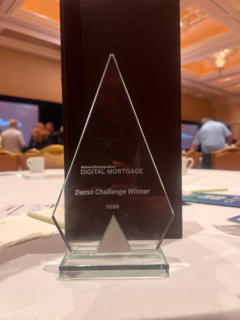 Digital Mortgage 2026 Demo Challenge Winner award